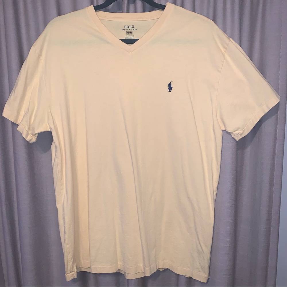 Polo Ralph Lauren yellow V neck